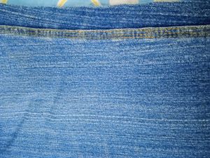 Distressed Blue Jeans