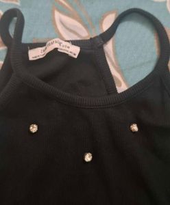 Zara Black Halter Tank