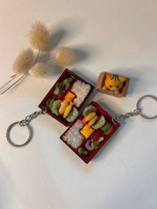 Bento Box Food Keychain 🍱