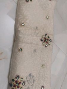 Beautiful Sequence Embroidered Heavy Saree