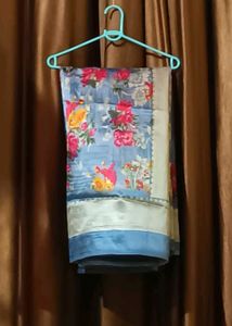 Silk Blend Saree Without Blouse