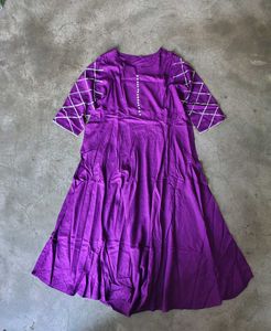 Elegant Purple Kurta Set (SizeXxL)