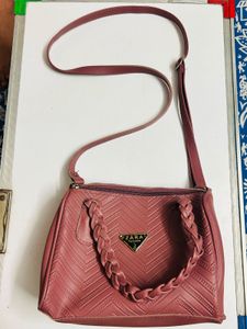 Elegant Pink Quilted Sling Bag 💗