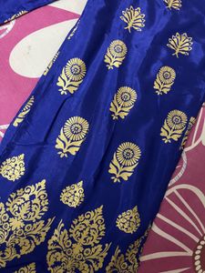 Blue &amp; Gold Kurta Set
