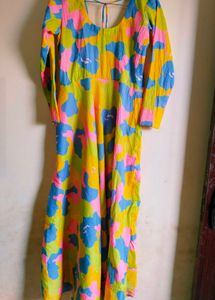 Colorful Patterned Maxi Dress