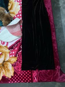 Elegant Black Velvet Pants