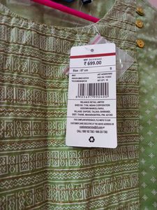 Printed Straight Kurta With Embroided Yoke