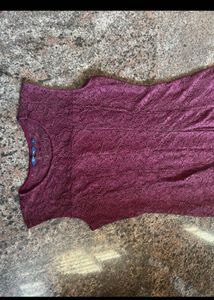 Burgundy Lace Dress