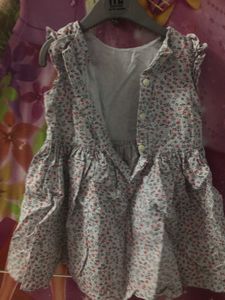 Denim Frock And Cotton