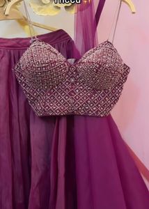 very pretty bustier lehenga bollywood glam