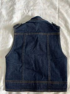 Denim Open Jacket