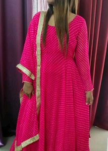 Pink Anarkali Suit
