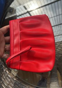 Red Multi purpose Pouch with Zipper