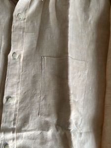Linen Blend Button-Down Shirt