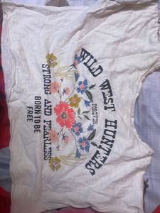 Printed Crop Top
