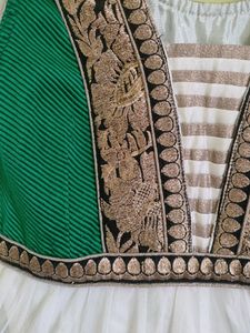 White Anarkali