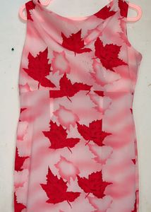Leaf Print Dress