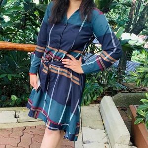 Striped Shirt Dress