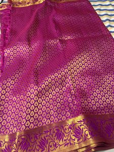 Saree With Unstitched Machine Embroidery Blouse Bi