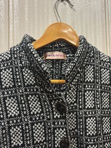 Patterned Button-Up Jacket