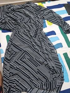 H&amp;M Striped Black &amp; White Dress