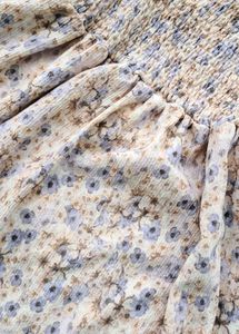 H&amp;M Smocked Floral Dress
