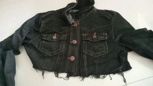 crop denim jacket
