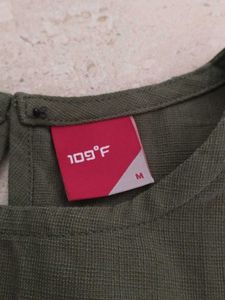 Smart Olive Dress With No Flaws
