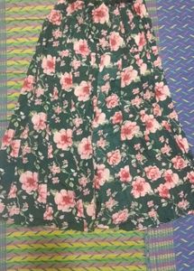 Floral Print Gher Plazo