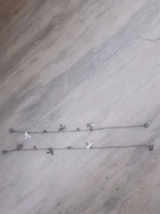 Silver Color Anklets