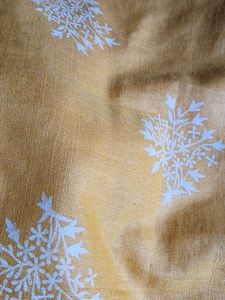 Med Size Kurti Gold Colour Cotton