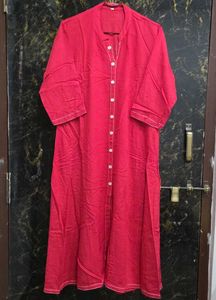 Red Aline Kurta