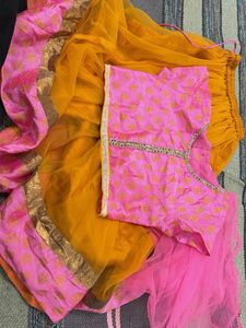 Pink & Gold Lehenga Choli