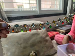 Anklets with Colorful Gemstone Charms