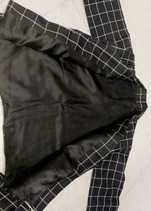 Checkered Blazer &amp; Pants Set