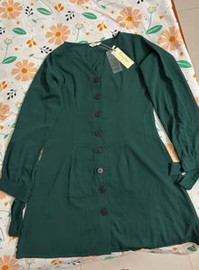 Berrylush Brand New Emerald Green Dress