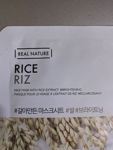 Real Nature Rice Face Mask