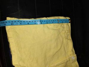 Mango Yellow Shorts And Coax Denim Short