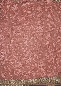 🧡Net Saree With Beautiful Embroidery Design