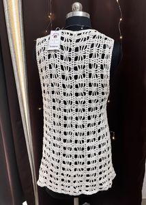 Off White Crochet Shrug
