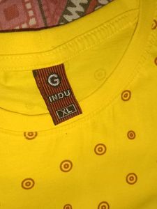 Yellow Patterned T-Shirt