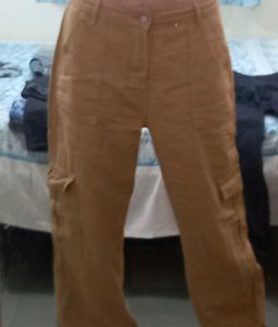 Dark Beige Urbanic Cargo Jeans