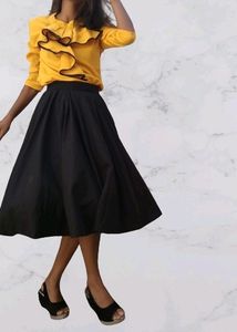 Black Midi Skirt
