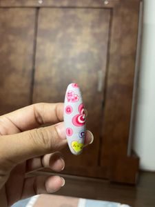 Set Of 6 Heart Printed Saree Pins