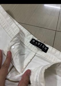 White Denim Pant
