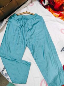 Embroidered Teal Tunic Top