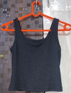 Black Crop Top ( Size- S )