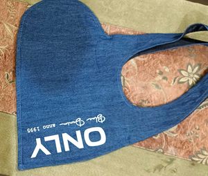 ONLY Denim Tote Bag