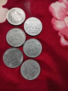 old 1 rupee coins