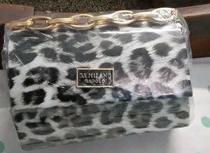 Chic Animal Print Clutch